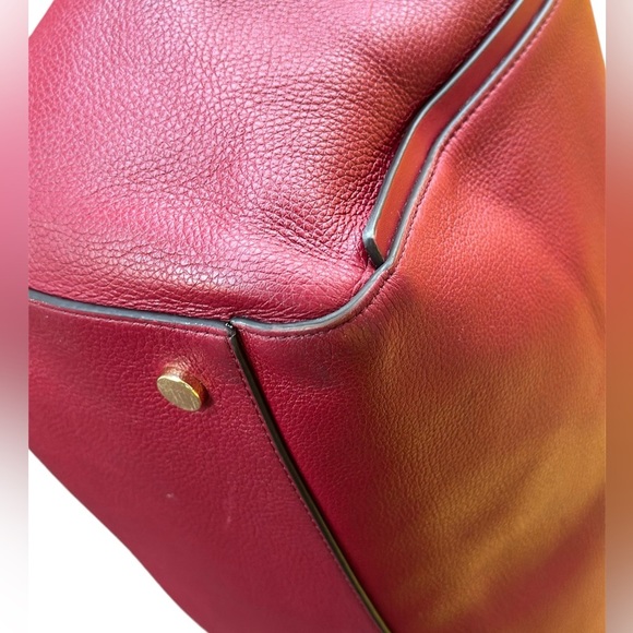 Michael Kors Burgundy Large Leather Tote - Picture 11 of 16